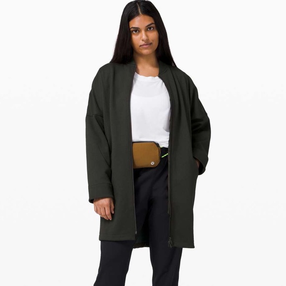Lululemon Take A Stroll Jacket -Heather Dark Olive - Picture 1 of 5